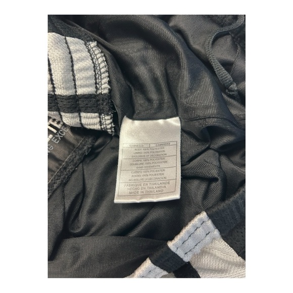 Nike Men's Y2K Basketball Shorts Black White Dazzle Stripe Size L - Picture 3 of 15